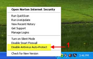 dis norton 01 آموزش تصویری غیر فعال کردن آنتی ویروس Norton