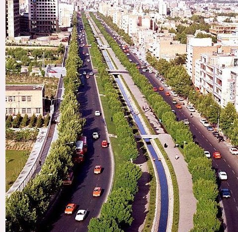 عکس قدیمی از طهران-تهران-ایران قدیم-بلوار کشاورز دهه50