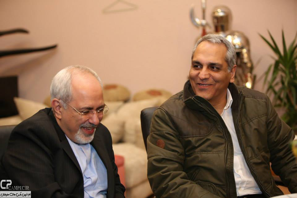 عکس های مهران مدیری و محمد جواد ظریف در پشت صحنه سریال شوخی کردم