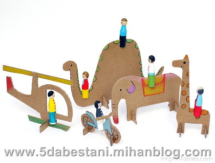 ساخت کاردستی های زیبا و ساده با کارتن و مقوا