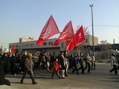 اربعین امسال پیاده روی بین میدان امام حسین علیه السلام تا حرم شاه عبد العظیم علیه السلام نه دی هشتاد و هشت www.881009.ir
