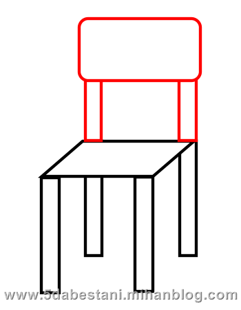 نقاشی ساده صندلی