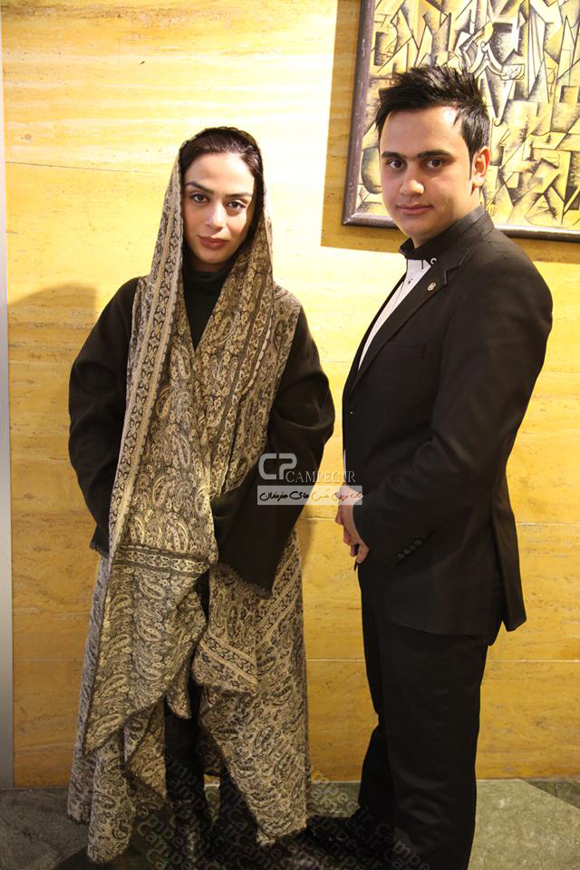 مارال فرجاد و سجاد منصوری در پشت صحنه برنامه خوشا شیراز