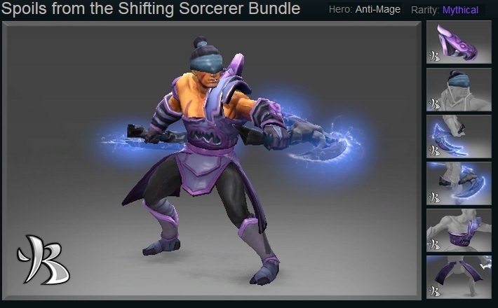 ست هیروی Antimage در دوتا 2 Spoils from the Shifting Sorcerer Bundle