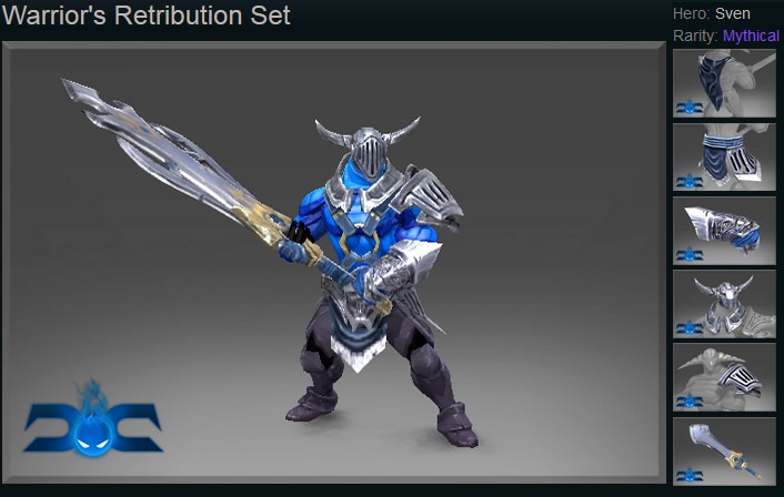 ست هیروی Sven دوتا 2 Warrior's Retribution Set