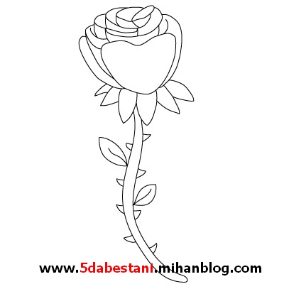 نقاشی گل رز