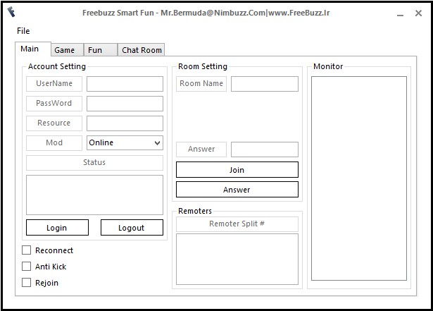 Freebuzz Fun Room Robot Versian 1.0.0.0 SC_FR