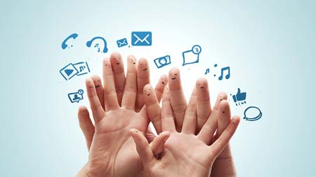 نمایش اشتراک گذاری های سایت در فیس بوک توییتر گوگل پلاس