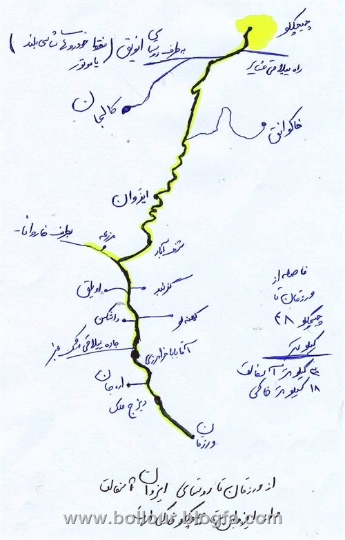 نقشه راه چیچکلو