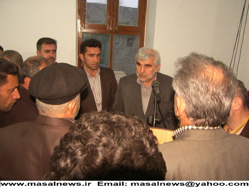 ماسال نبور بازدید محمود شکری در روستای میرمحله ماسال