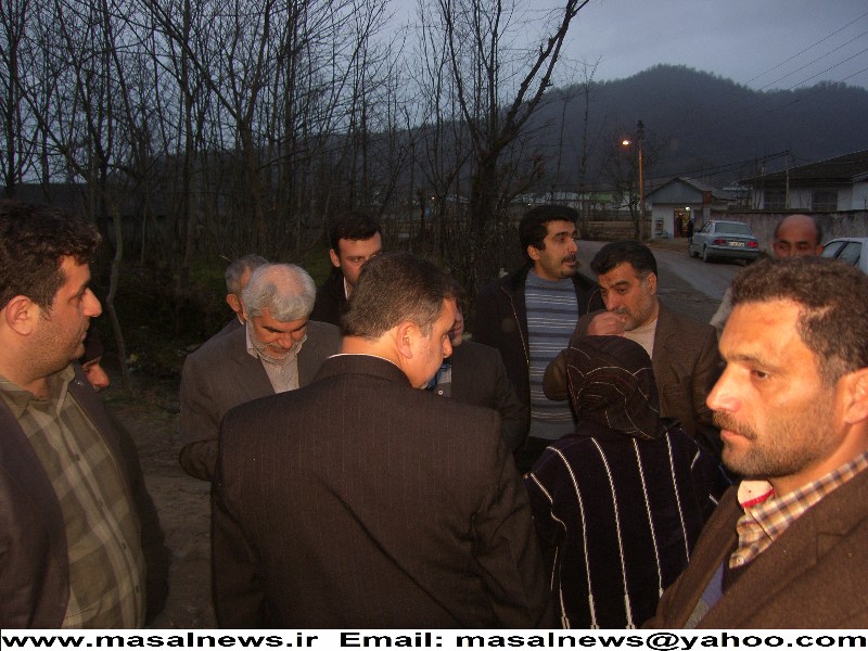 ماسال نبور بازدید محمود شکری در روستای میرمحله ماسال