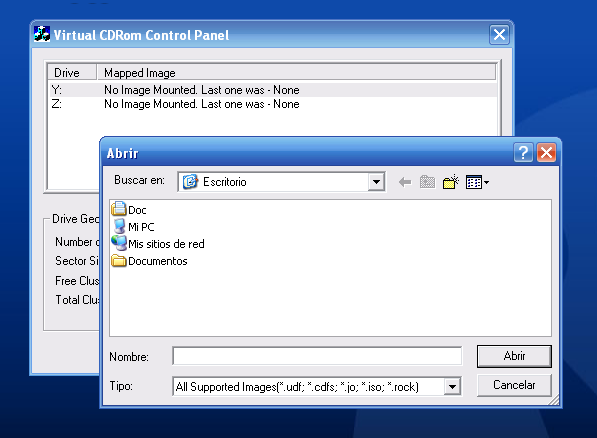 درایو مجازی با نرم افزار Virtual CDRom Panel