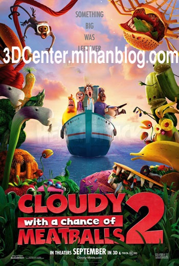 دانلودانیمیشن سه بعدی Cloudy with a Chance of Meatballs 2 2013
