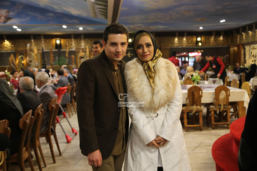 امیر کاظمی و همسرش مهتاب محسنی