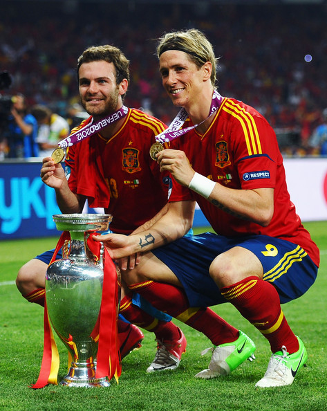 فرناندو تورس و خوان ماتا در تیم ملی اسپانیا، یورو 2012