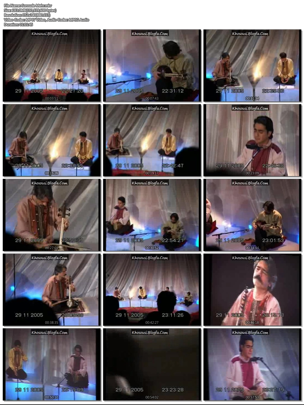 سرود مهر - کنسرت محمدرضا شجریان، حسین علیزاده، کیهان کلهر و همایون شجریان