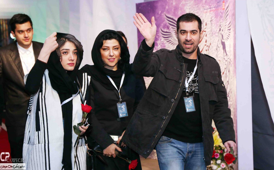 شهاب حسینی و همسرش و مینا ساداتی