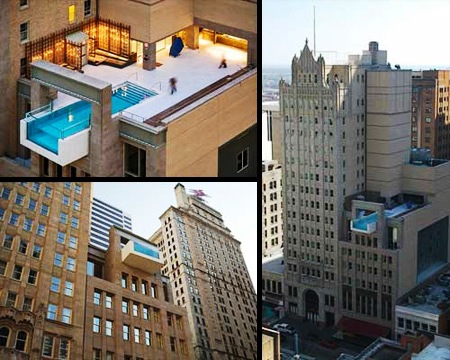 استخر معماری ساختمان استخر شنا استخر های معلق استخر خارقالعاده و اعجاب انگیز