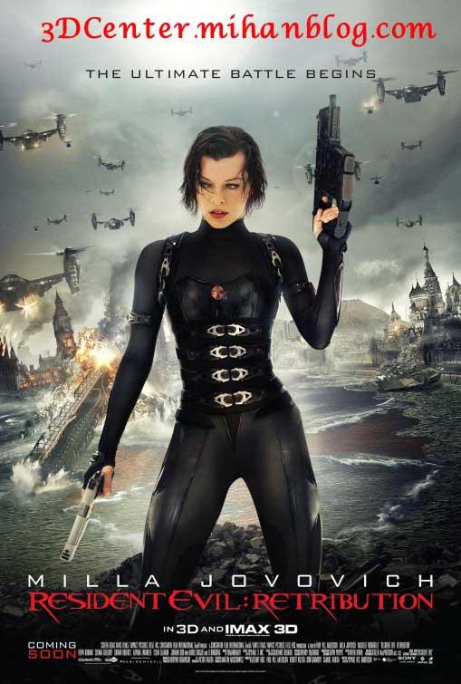 دانلود فیلم سه بعدی Resident Evil Retribution 2012 720p