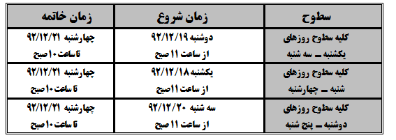ثبت نام حفظ روز و ساعت