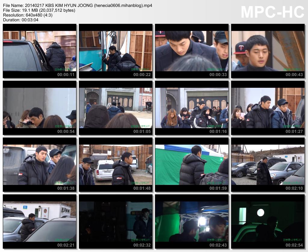 [Fancam] Kim Hyun Joong Inspiring Generation Shooting in Yongin [14.02.17]