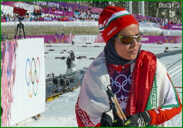 تصاویر فرزانه رضا سلطانی اسکی باز ایرانی در المپیک سوچی
