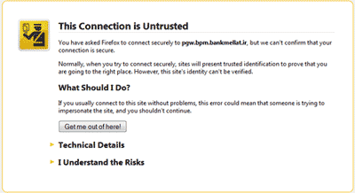 رفع خطای certificate در موزیلا فایر فاکس,رفع خطای certificate در اینترنت,رفع خطای ssl