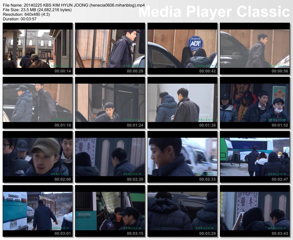 [Fancam] Kim Hyun Joong Inspiring Generation Shooitng in Yongin Film Set [14.02.25]