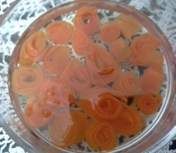 مربای هویج به شکل گل 1