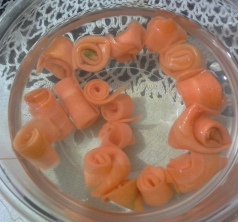مربای هویج به شکل گل 1