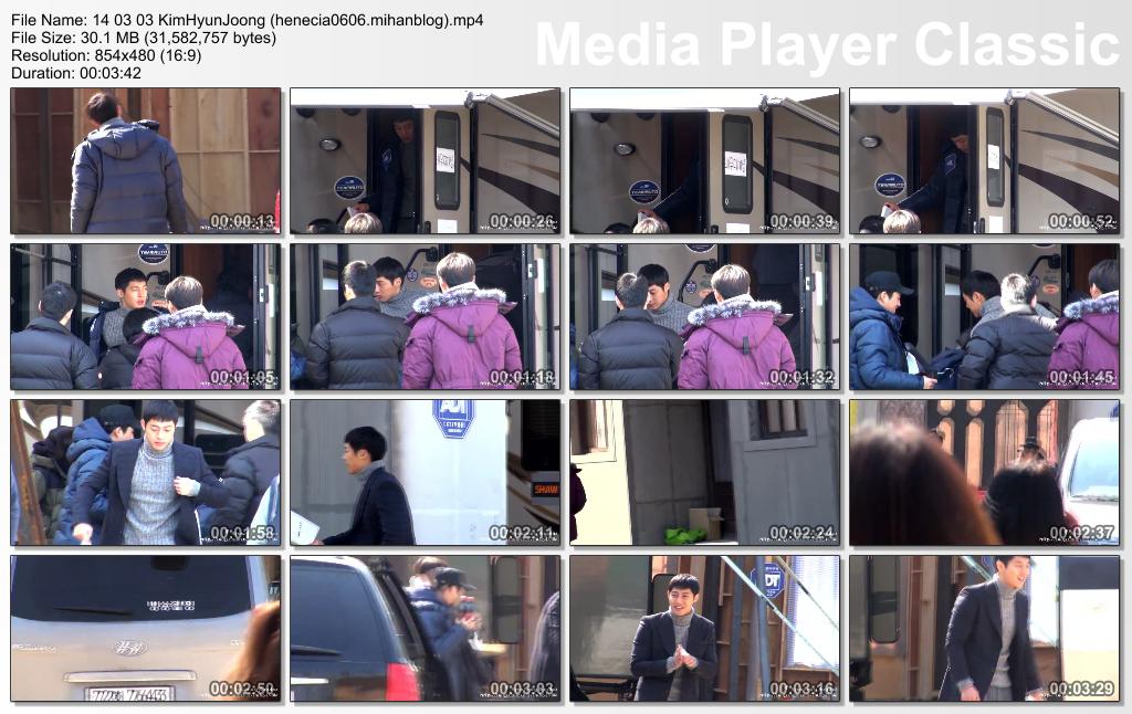 [HyunJoong Baraba Fancam] Kim Hyun Joong - Inspiring Generation Shooting in Yongin Film Set [14.03.03]