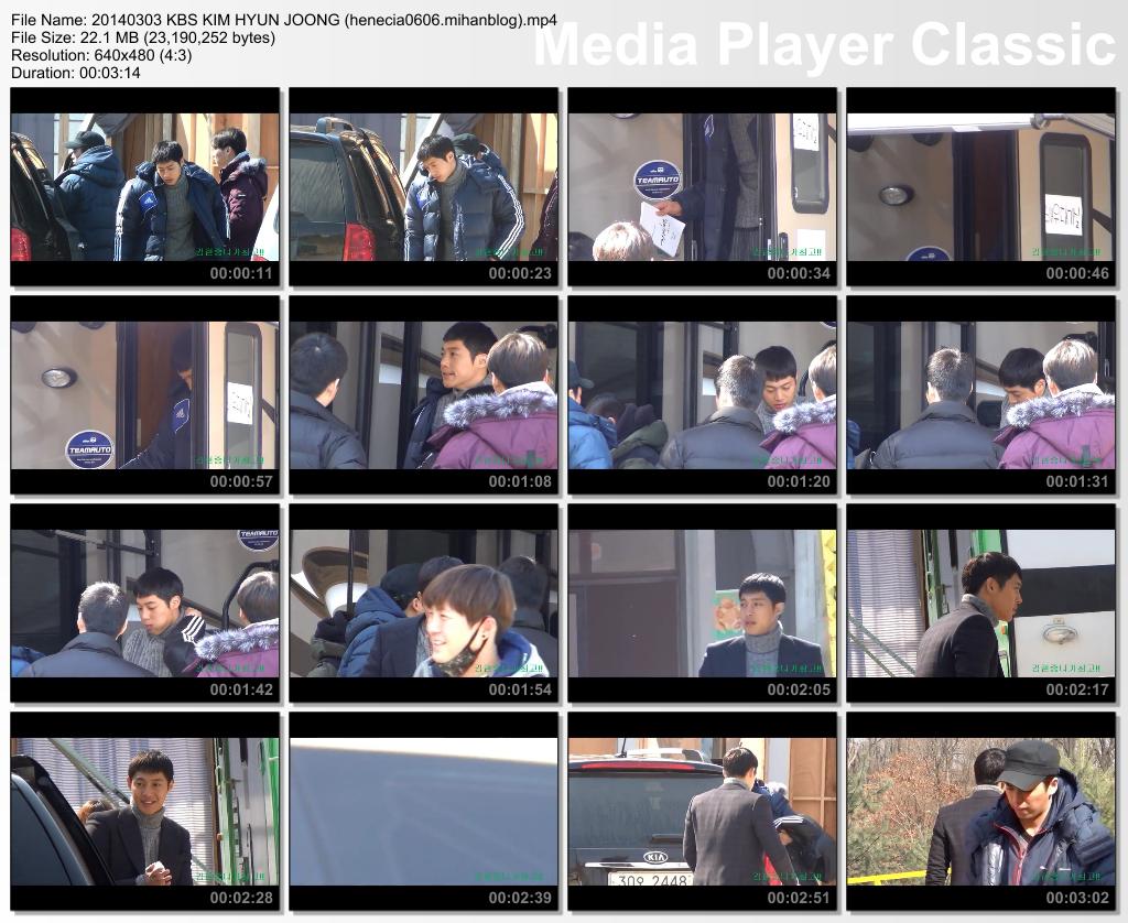 [Fancam] Kim Hyun Joong - Inspiring Generation Shooting in Yongin Film Set [14.03.03]