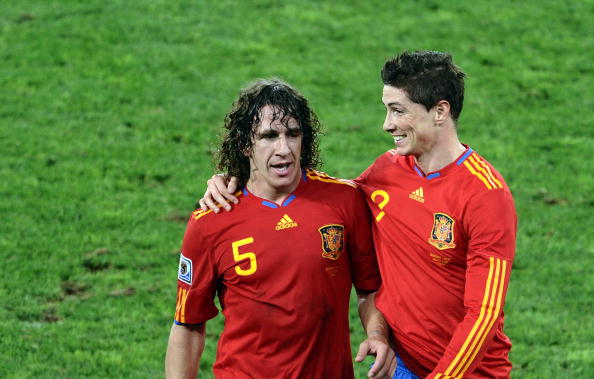 فرناندو تورس و کارلوس پویول در تیم ملی اسپانیا