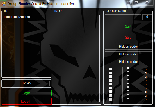 hidden - sourc add list group chat flood by hidden-coder@n.c Ajab