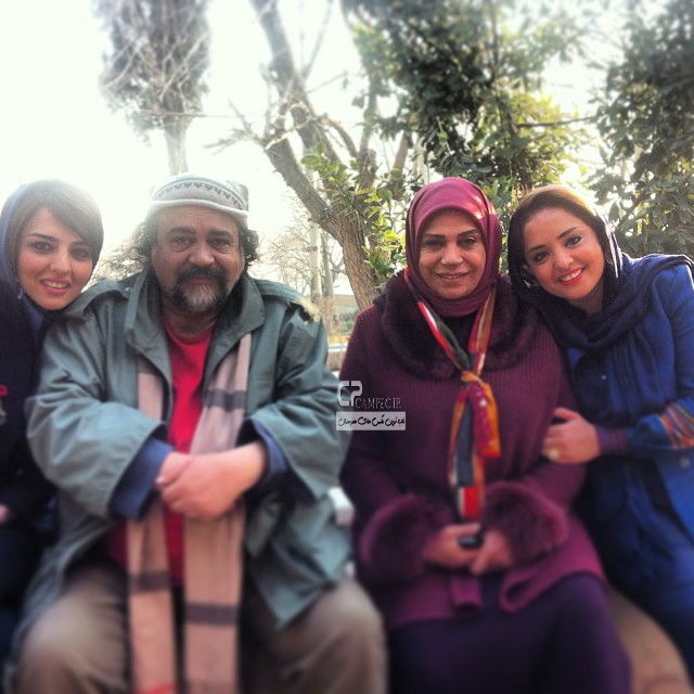 نرگس محمدی،گوهر خیراندیش و محمد رضا شریفی نیا در پشت صحنه سریال ما فرشته نیستیم