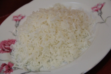 Image result for برنج کته ساده
