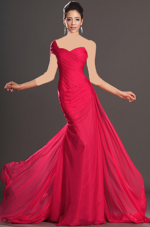 مدل لباس شب قرمز 2014