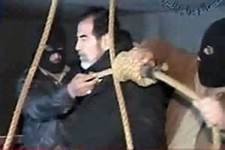 صحنه اعدام صدام حسین