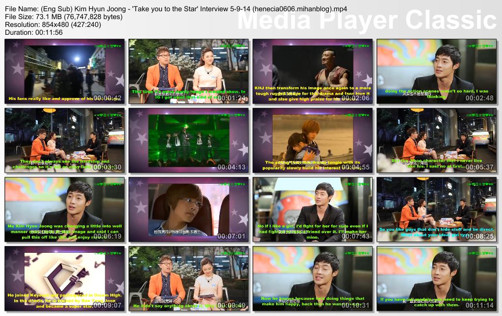 Eng Sub_Kim Hyun Joong - Take you to the Star Interview 5-9-14