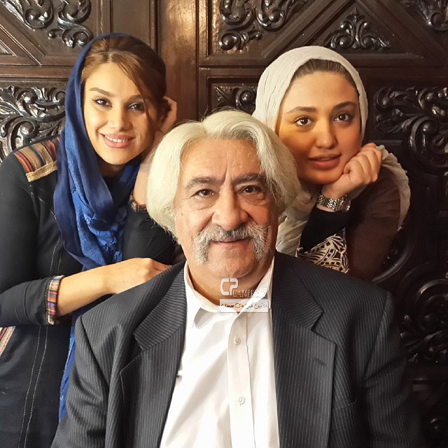 داریوش ارجمند و نازلی رجب پور در پشت صنه سریال ستایش2
