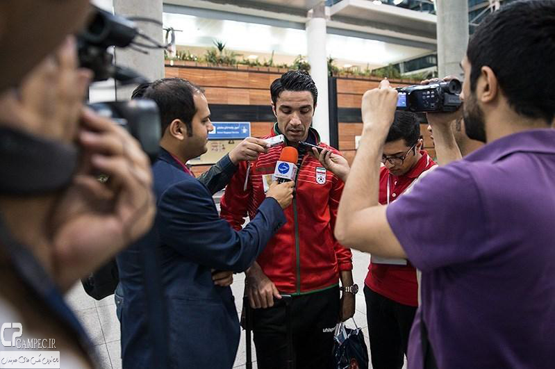 عکس های بازگشت تیم ملی فوتبال ایران از اردوی اتریش 