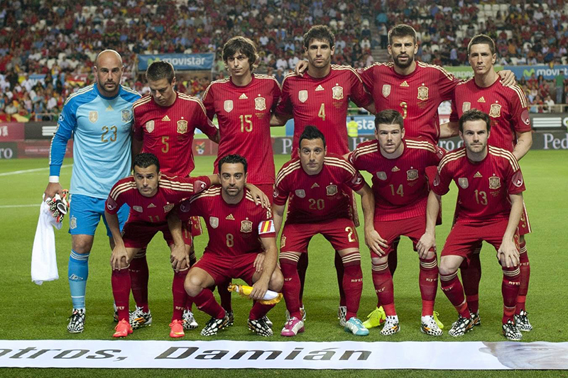 شماره پیراهن بازیکنان تیم ملی اسپانیا در جام جهانی 2014 برزیل مشخص شد
