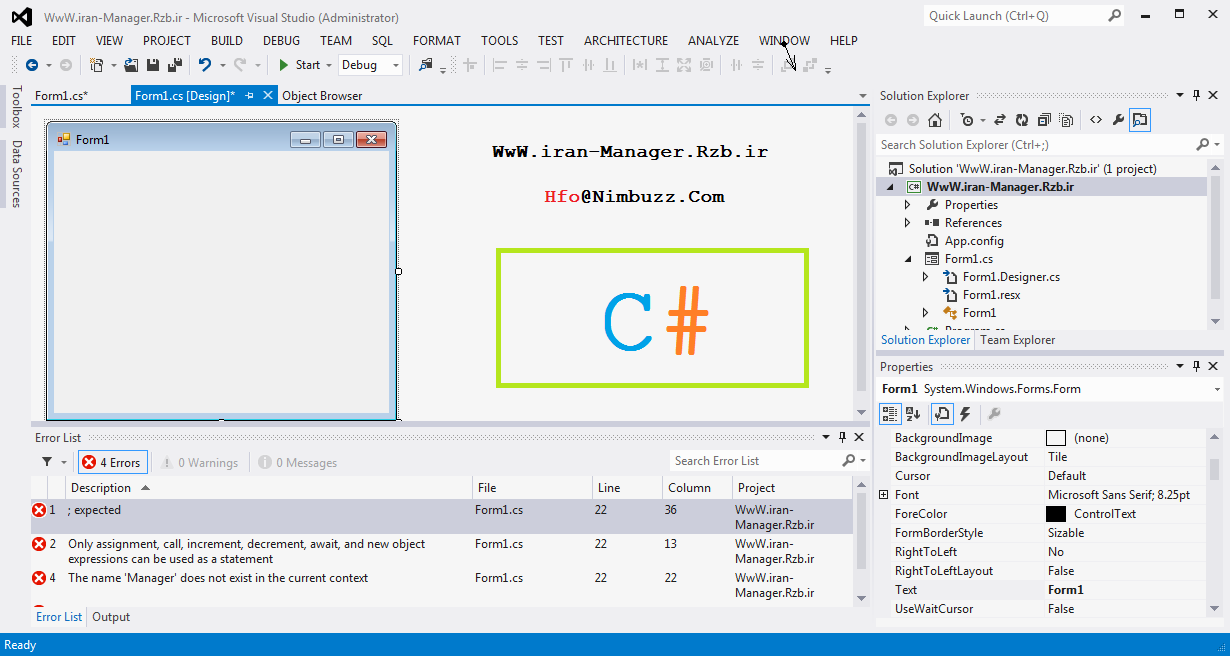 برنامه نویسی حرفه ای با Visual Studio C# Ultimate 2013