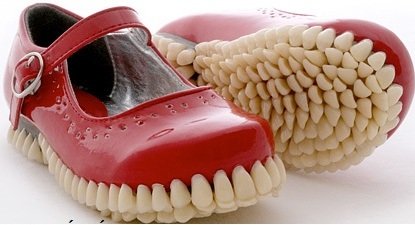 کفش هایی از جنس دندان