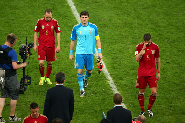 وداع تلخ و دراماتیک تیم ملی اسپانیا از جام جهانی 2014 برزیل