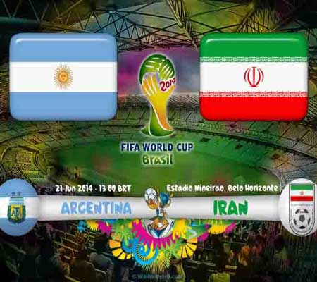 مسابقه فوتبال ایران ارژانتین