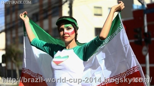 تماشاگران زن ایرانی در جام جهانی 2014 برزیل