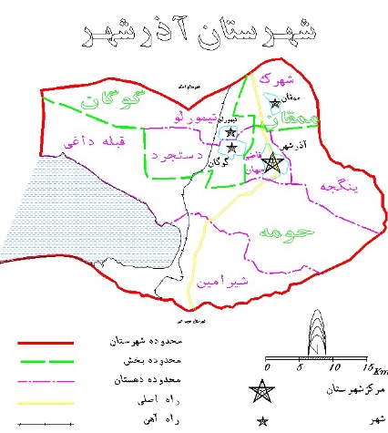 نقشه آذرشهر