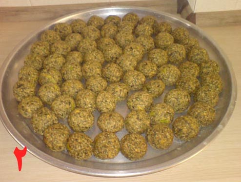 گلوله کردن کوفته