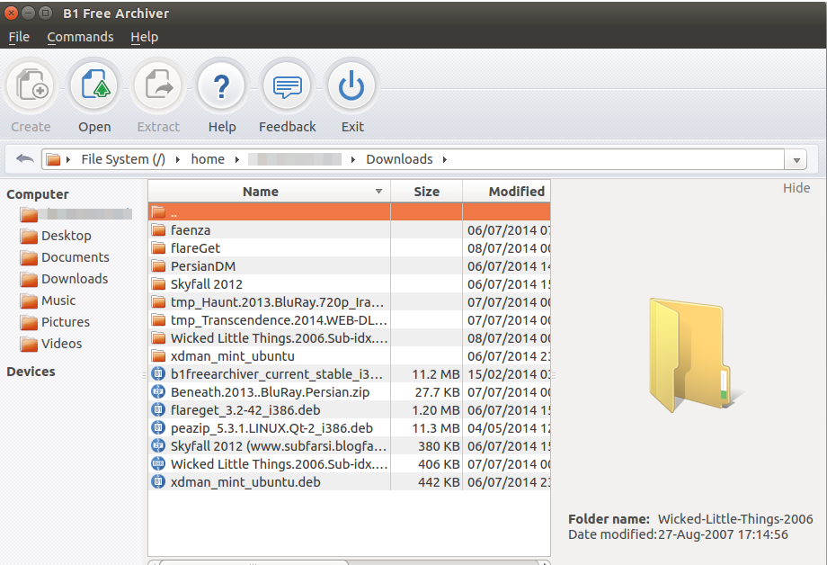B1 Free Archiver - Winrar For Linux / Ubuntu - معادل لینوکسی Winrar - آریوداد